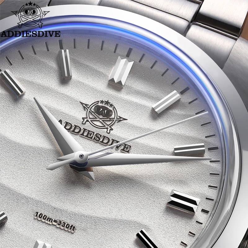 שעון ADDIESDIVE Desert Dial 36 מ״מ עם זכוכית בועה ועמידות 10 בר