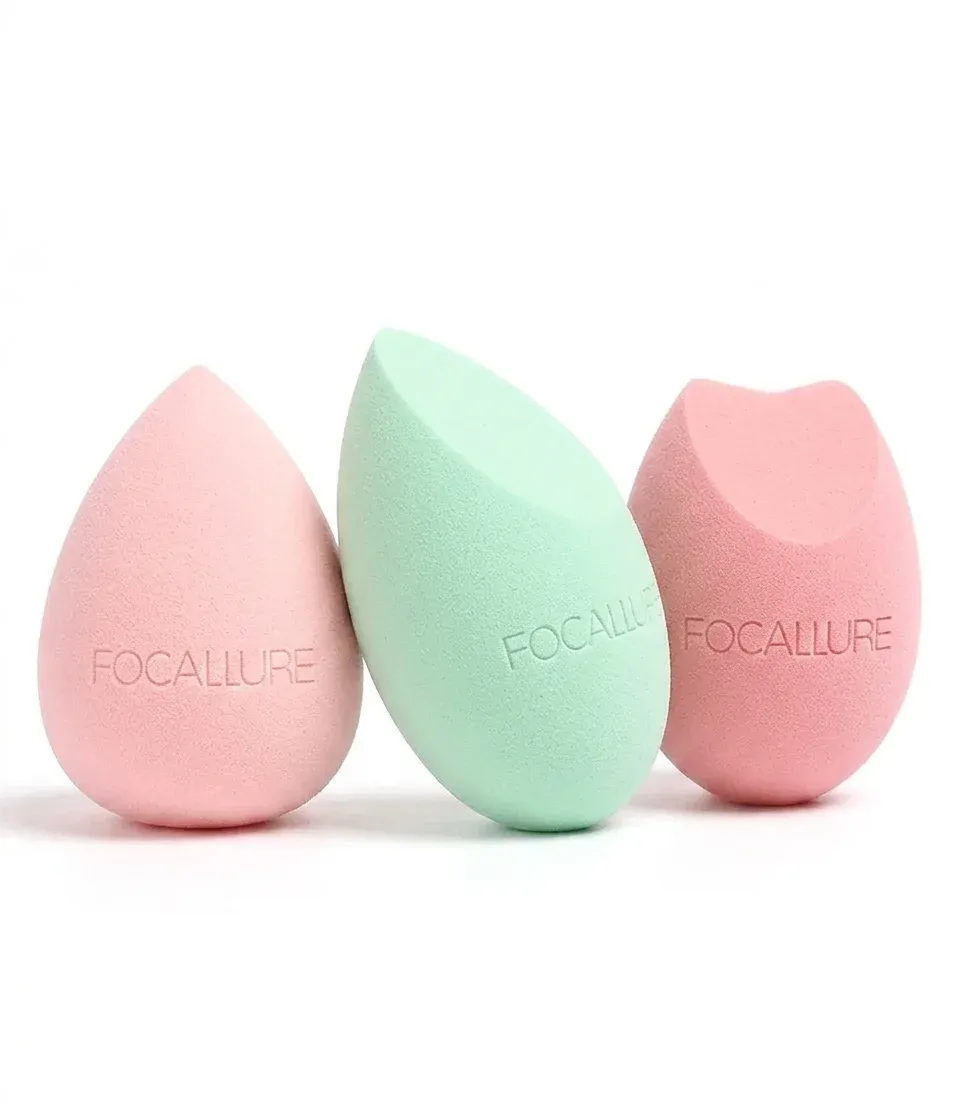 ספוג איפור Focallure ללא לטקס לגימור אחיד
