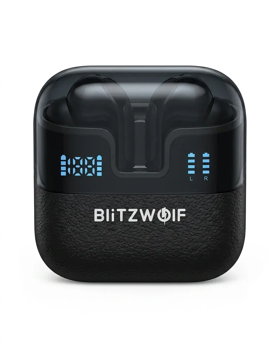 אוזניות TWS כפולות BlitzWolf BW-FYE17 עם תצוגת סוללה כפולה