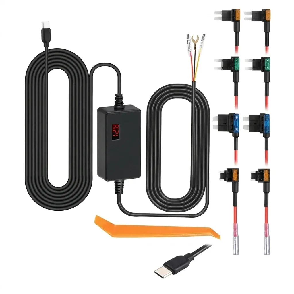 ערכת חיווט קבוע VIOFO Type-C שחורה