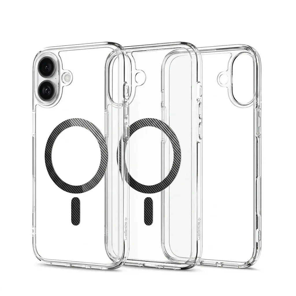 כיסוי Spigen שקוף מגנטי לאייפון 16 פלוס