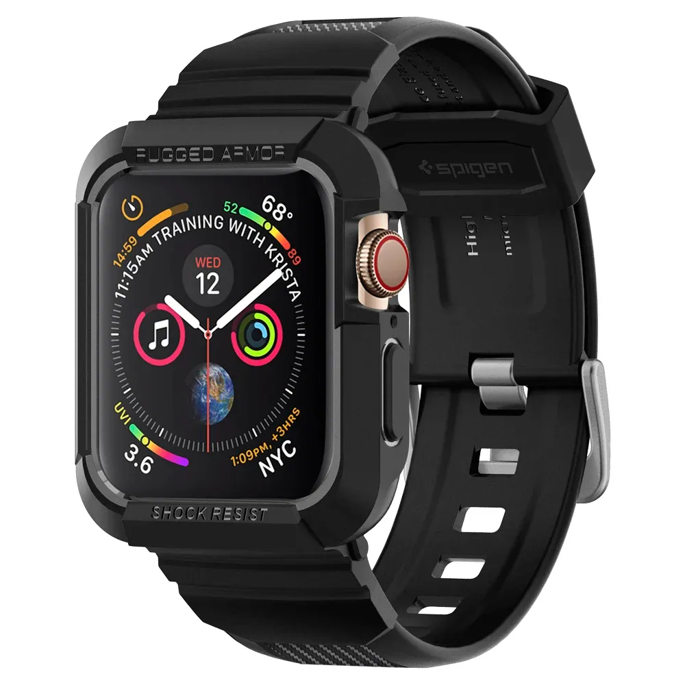 כיסוי ורצועה מחוזקים לשעון Apple Watch מבית Spigen