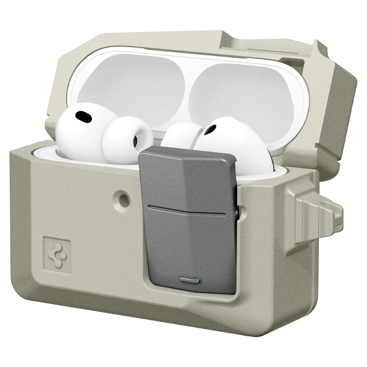 כיסוי מגן רטרו Spigen ל‑AirPods Pro 3 עם נעילה וטעינה אלחוטית
