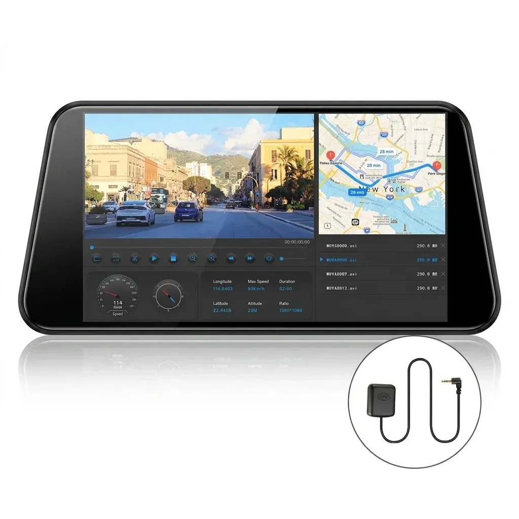 מראת דרך חכמה E-ACE עם GPS