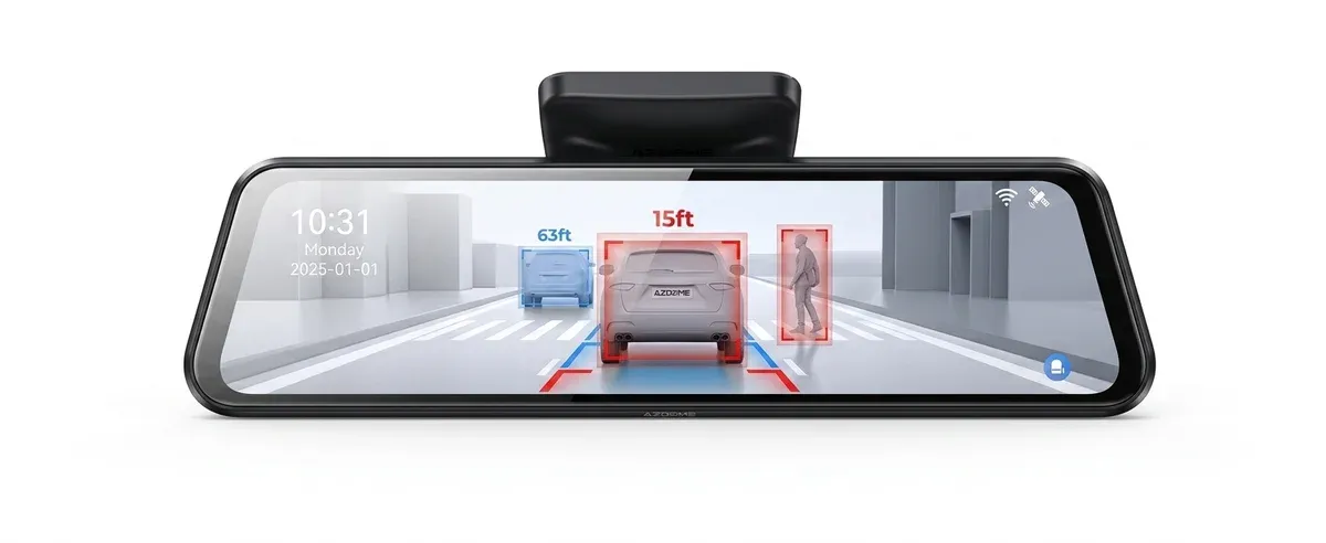 מצלמת דרך מראה AZDOME PG17 MAX