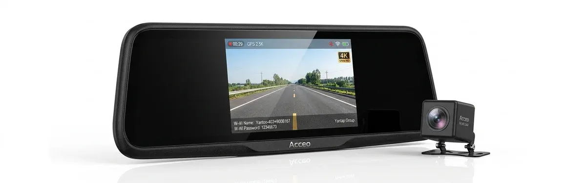 מראת דרך חכמה Acceo עם מצלמה אחורית