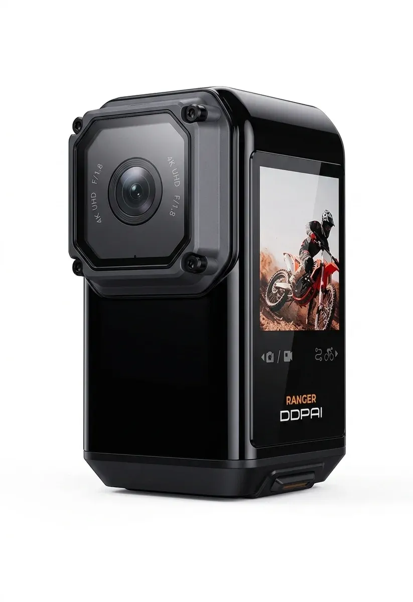 מצלמת דרך לאופנוע DDPAI RANGER 4K שחורה
