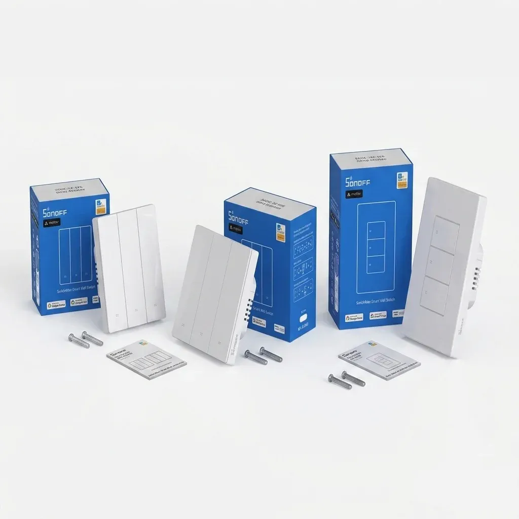 מתג קיר חכם SONOFF M5 עם Matter ושליטה קולית