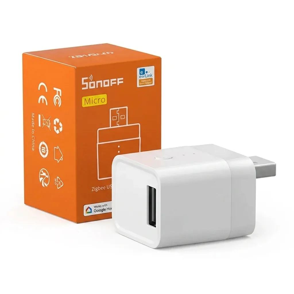 מתאם Zigbee חכם לניהול התקני USB מבית Sonoff