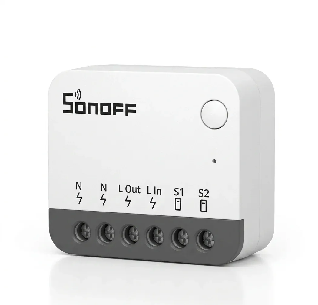 מודול ממסר חכם Zigbee קומפקטי SONOFF ZBMINIR2 לשליטה במתג חיצוני