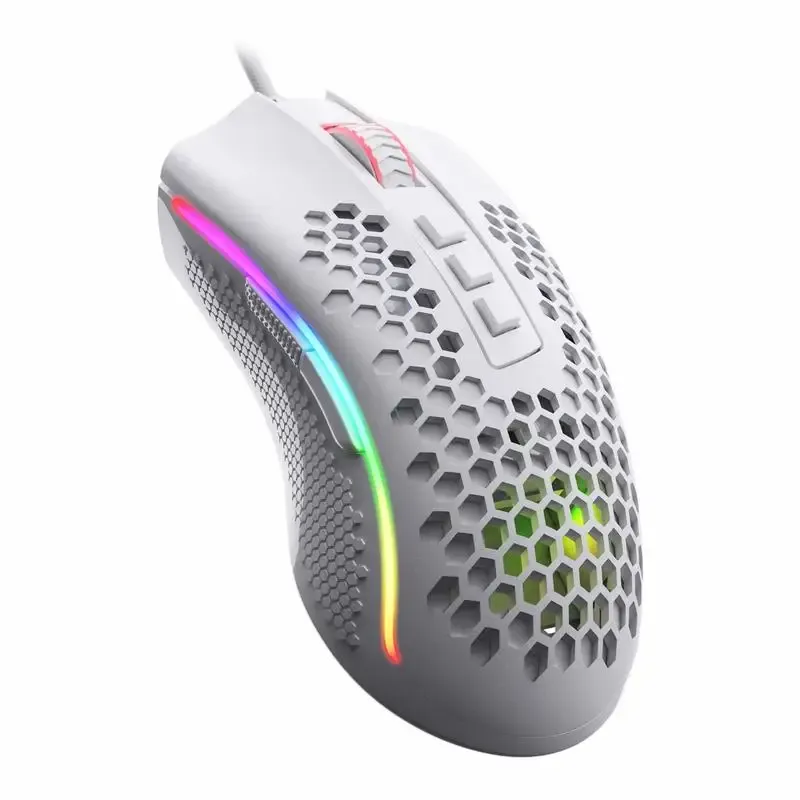 עכבר גיימינג קל במיוחד Redragon M808 Storm עם תאורת RGB וחיישן Pixart