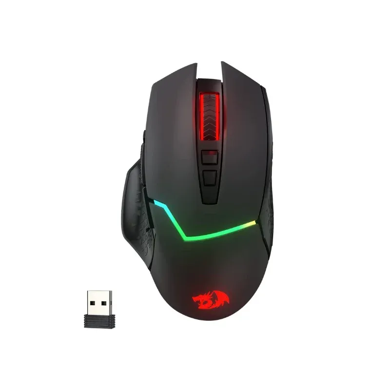 עכבר גיימינג אלחוטי REDRAGON M690 PRO עם 8 כפתורים ומצב מהיר