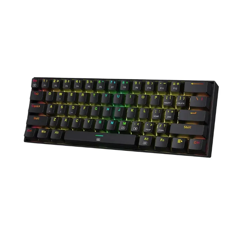 מקלדת גיימינג קומפקטית Redragon K630 Dragonborn עם מתגים מתחלפים ותאורת RGB