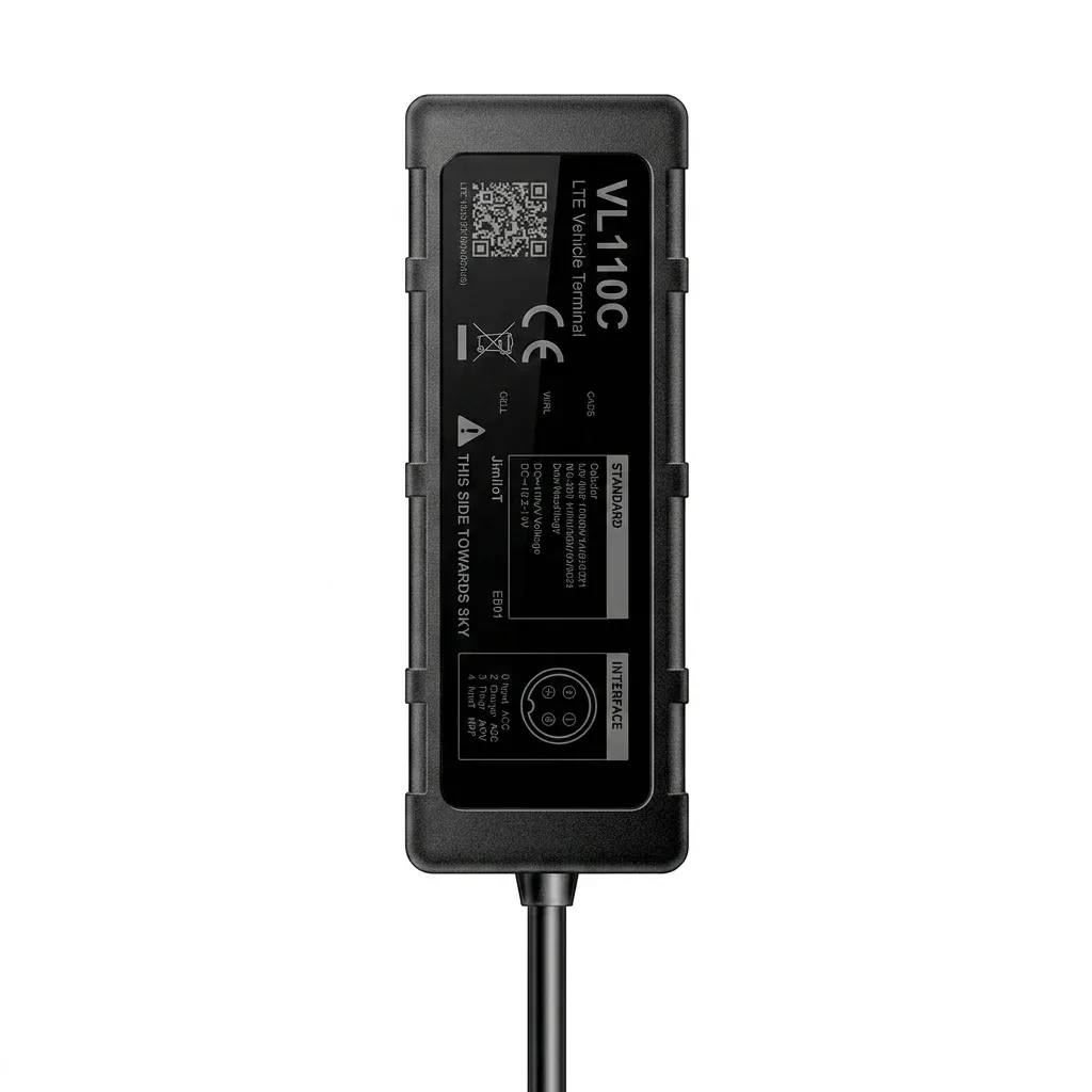 עוקב GPS קומפקטי שחור JIMIMAX VL110C