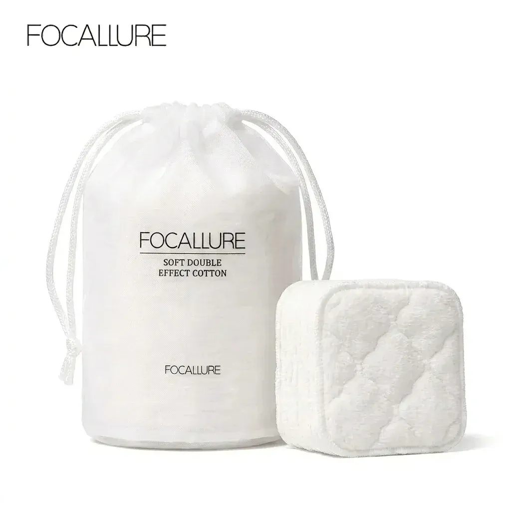 פדים רב־פעמיים רכים להסרת איפור Focallure, 40 יחידות