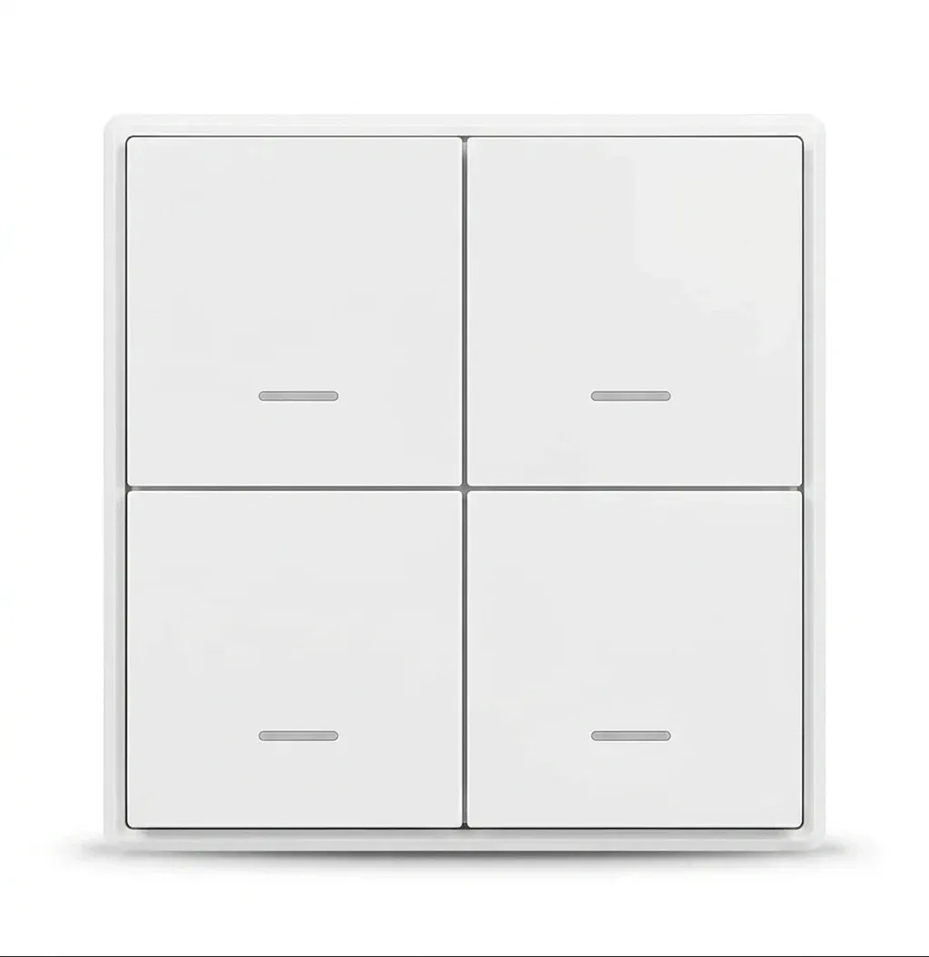 מתג סצנות Zigbee אלחוטי לבן מרובע