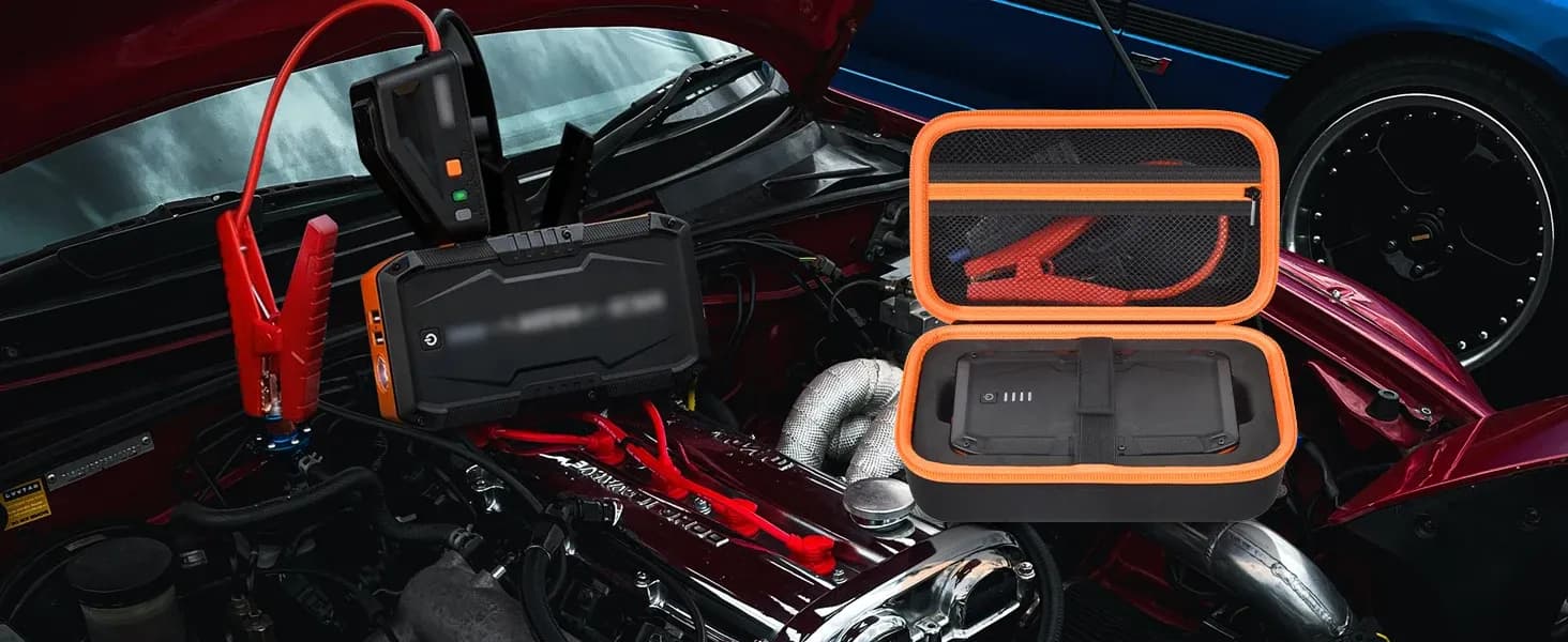 תיק אחסון קשיח למטען התנעה AstroAI S8